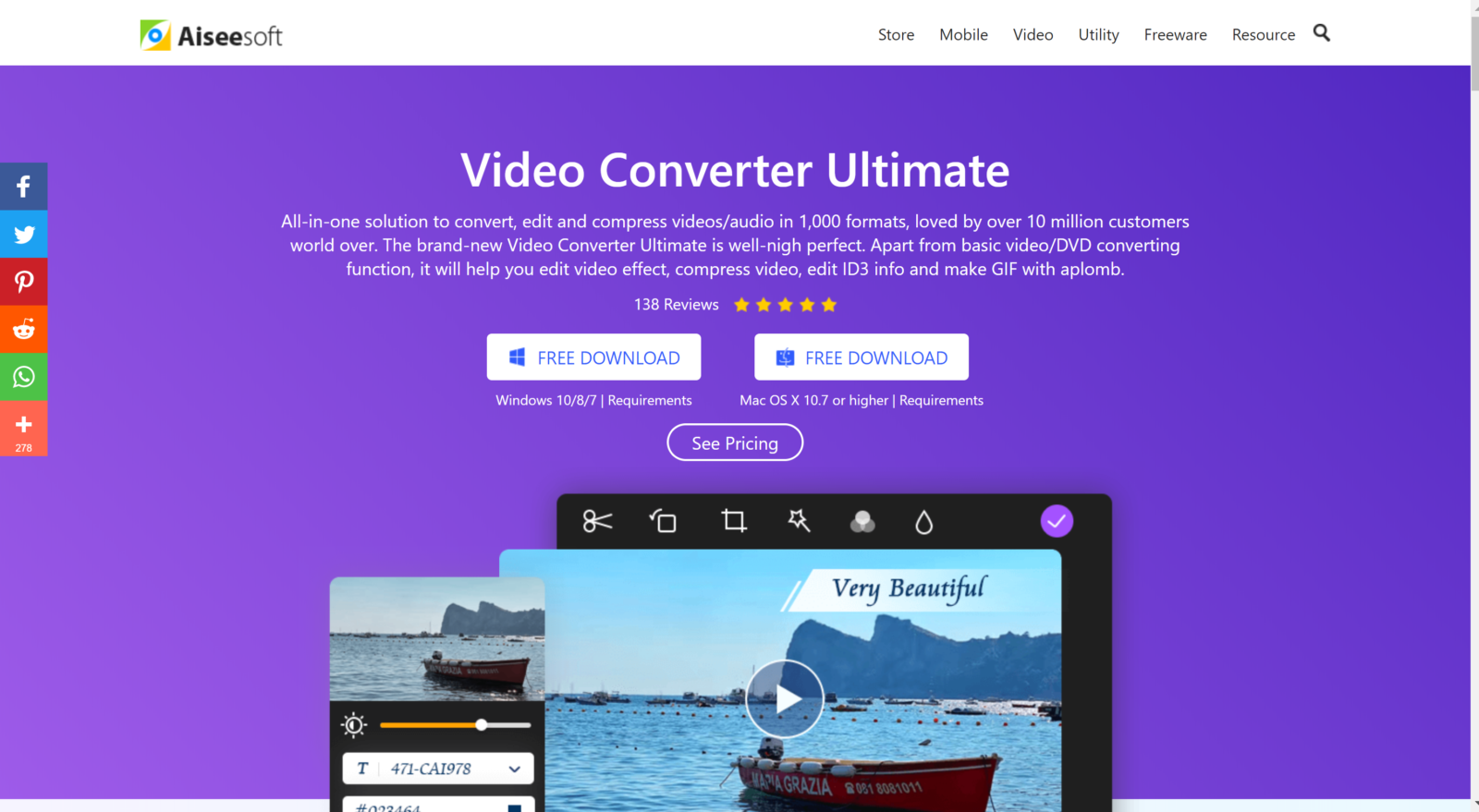 Aiseesoft Video Converter Ultimate 10.8.8 for apple download