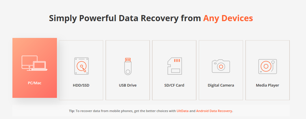 ultdata recovery iphone