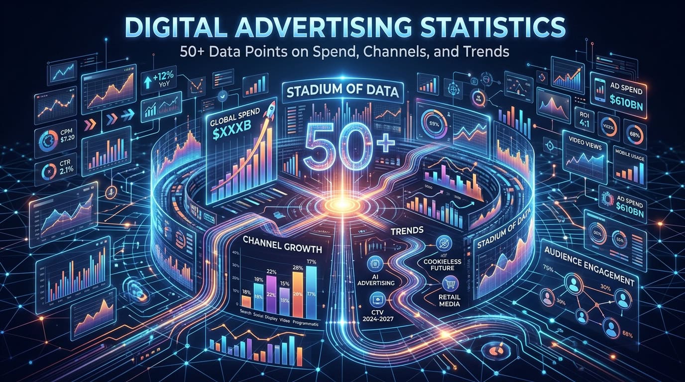 Digital Advertising Statistics: 50+ Data Points on Spend, Channels, and Trends