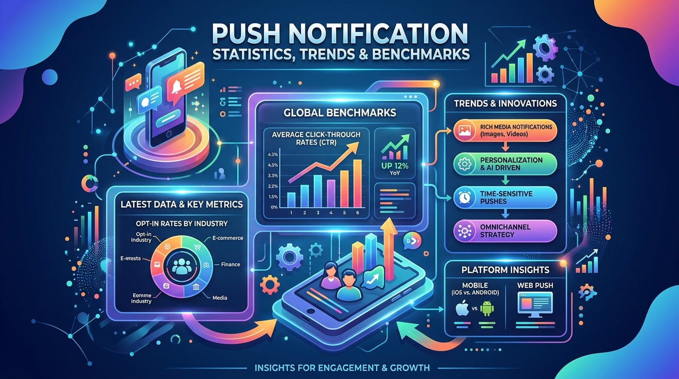Push Notification Statistics 2026: Latest Data, Trends and Benchmarks