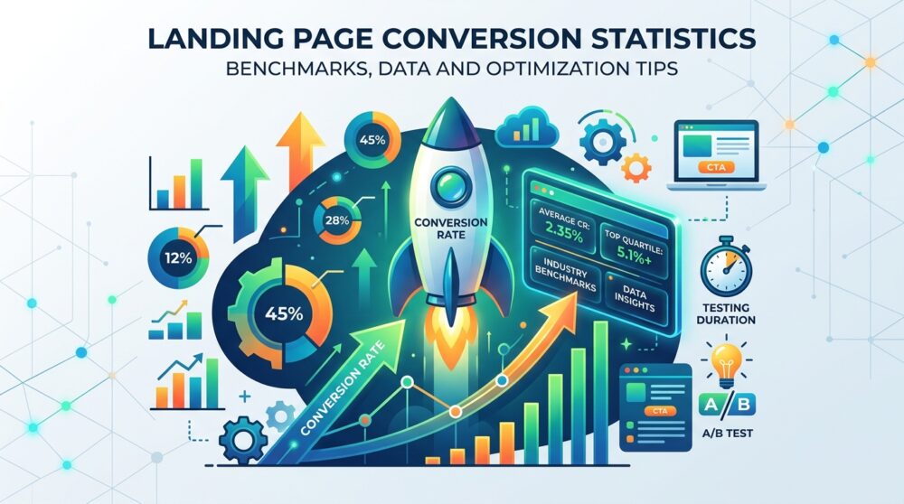 Landing Page Conversion Statistics: Benchmarks, Data and Optimization Tips