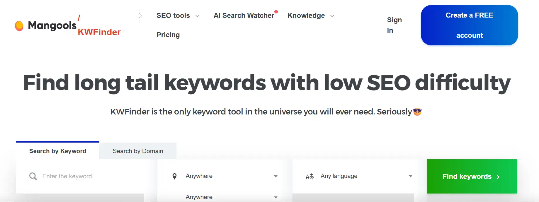 KWFinder by Mangools