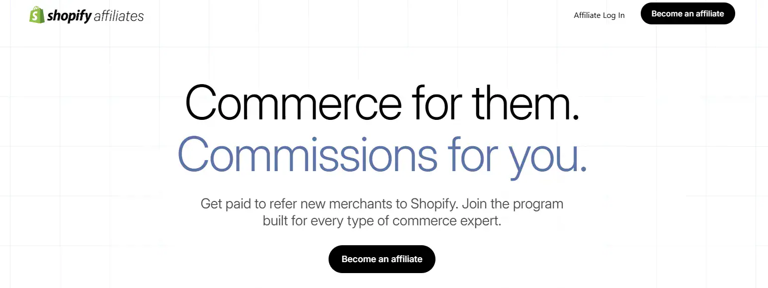 shopify affiliate program