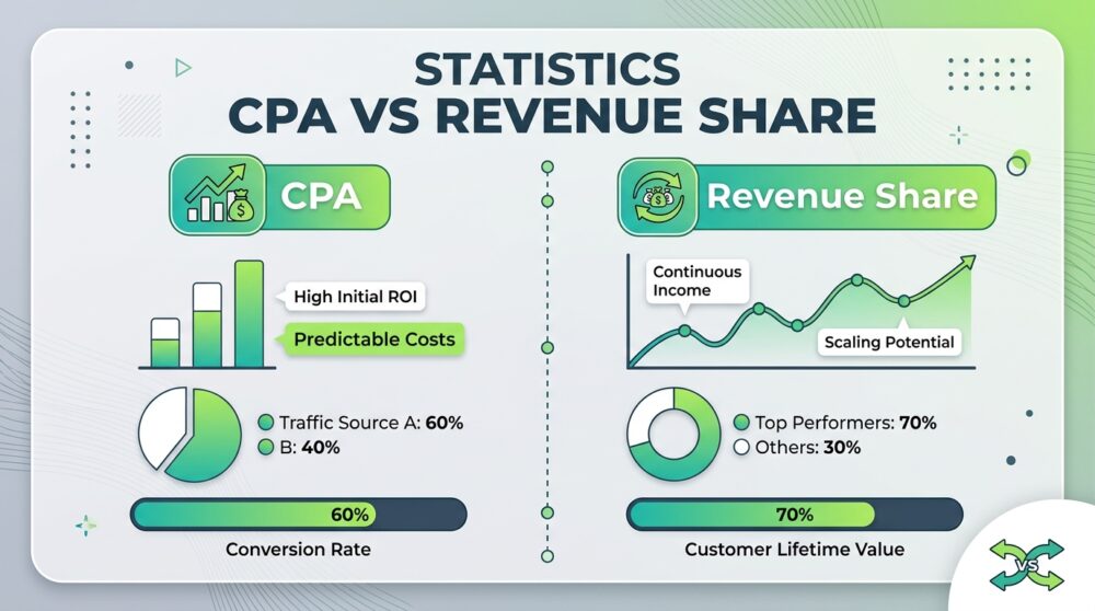 CPA vs Revenue Share Statistics: Which Commission Model Actually Performs Better?