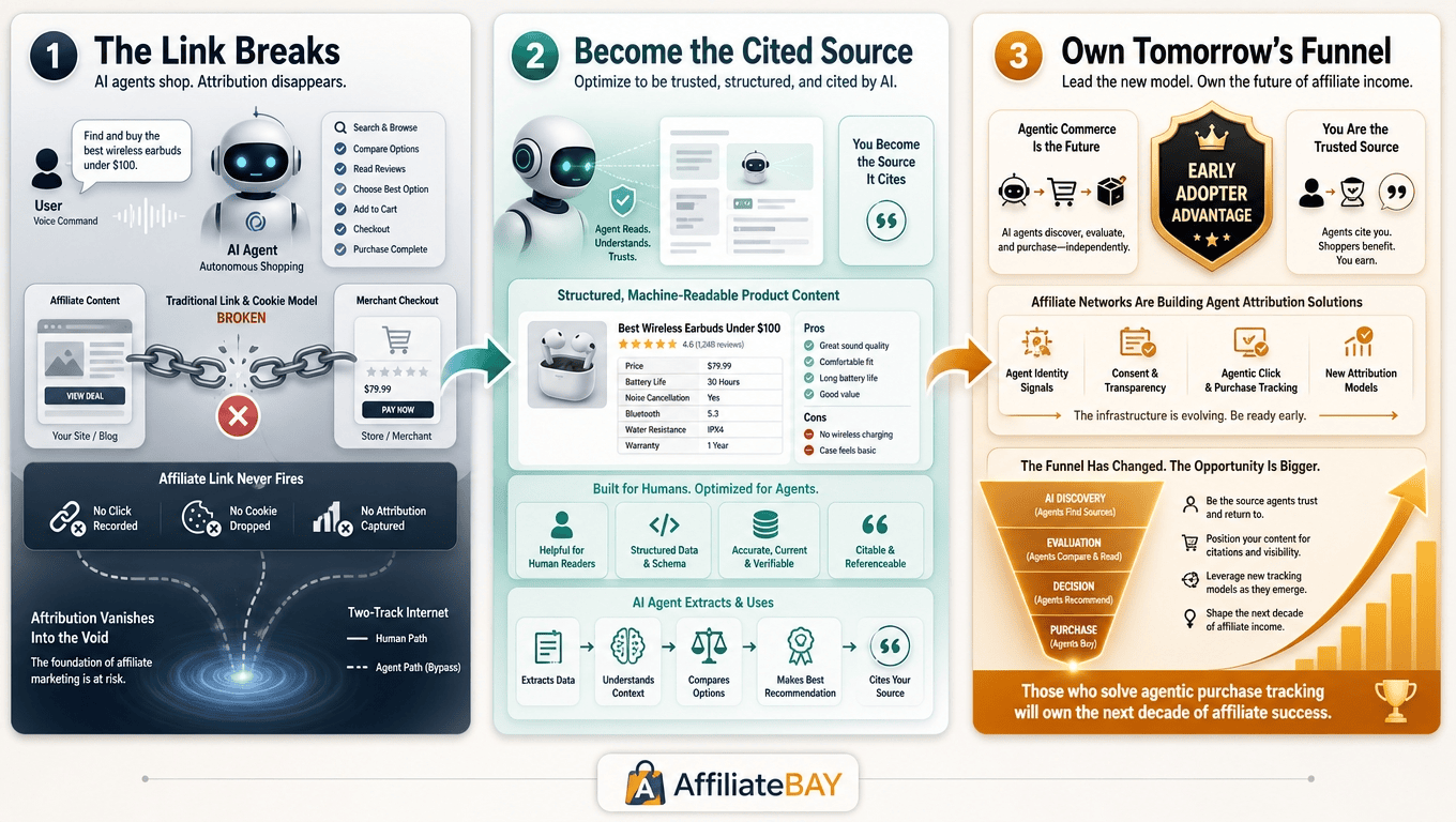 The Agentic Web Arrives: When AI Agents Do the Buying, Who Gets the Affiliate Credit?