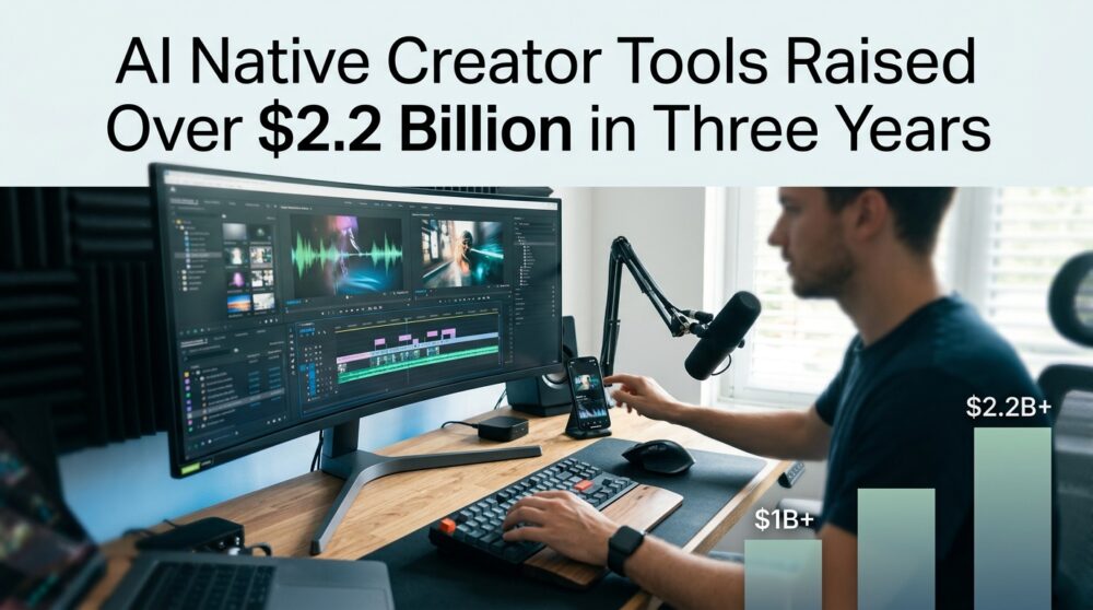 AI Native Creator Tools Raised Over $2.2 Billion in Three Years
