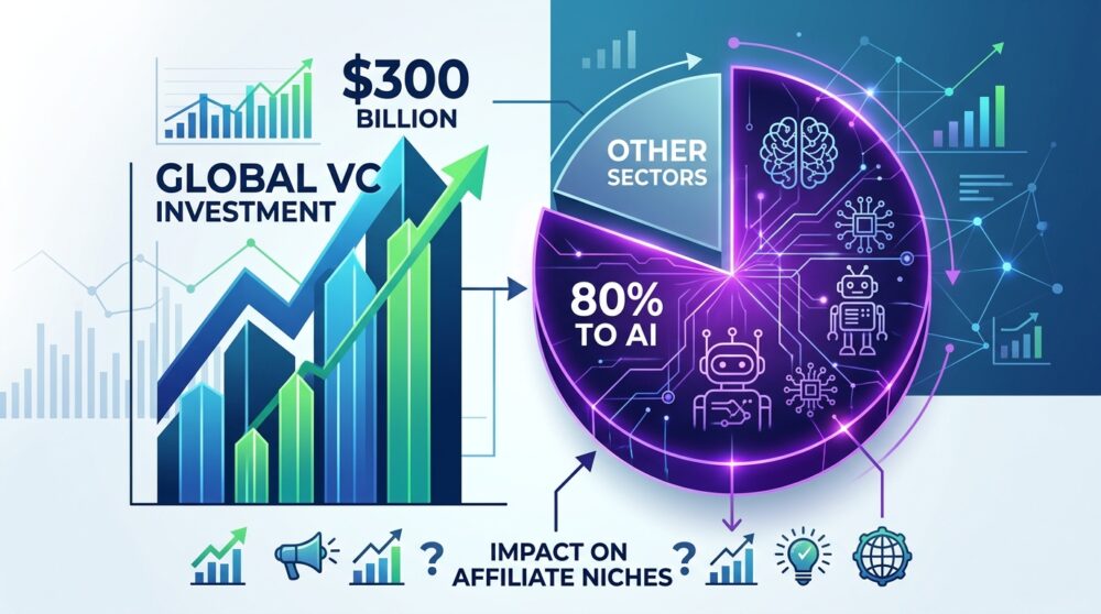 Q1 2026 Global VC Hit $300 Billion — And 80% of It Went to AI. What That Means for Affiliate Niches