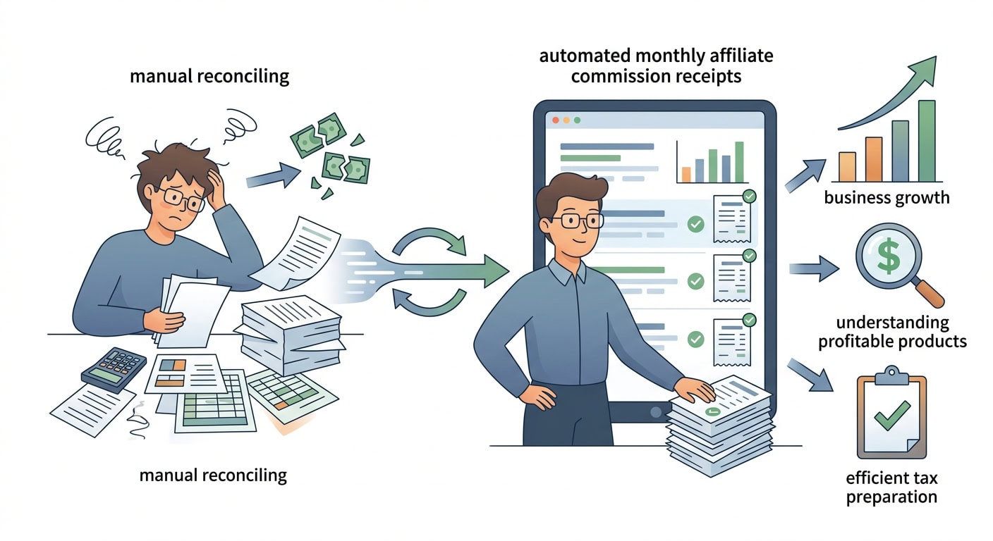 Monthly Commission Receipts Are a Bookkeeping Win